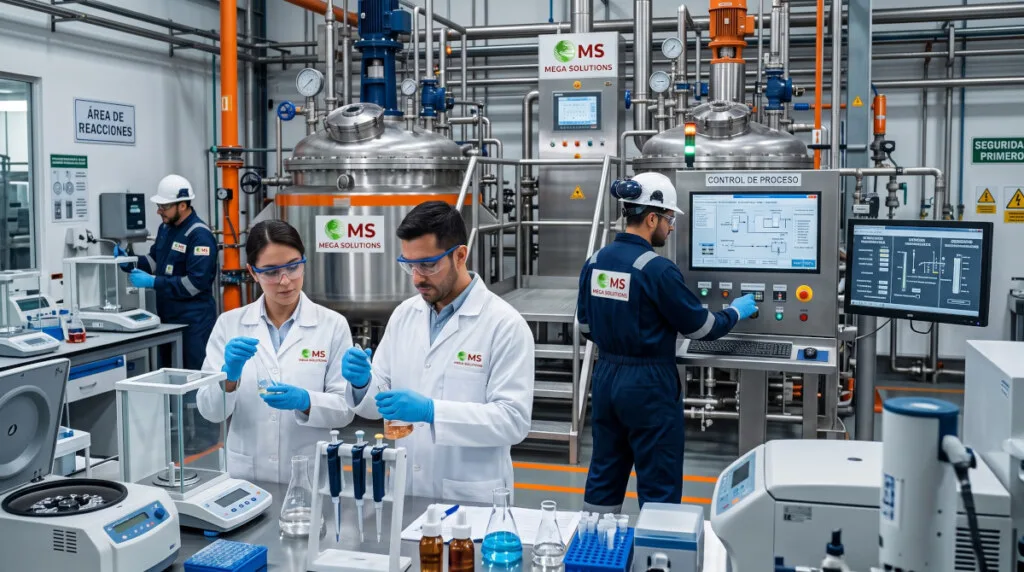 Ingeniería y desarrollo de soluciones en productos químicos para optimizar procesos industriales, mejorar la eficiencia operativa y proteger equipos.